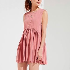 babydoll pink urban outfitters dress